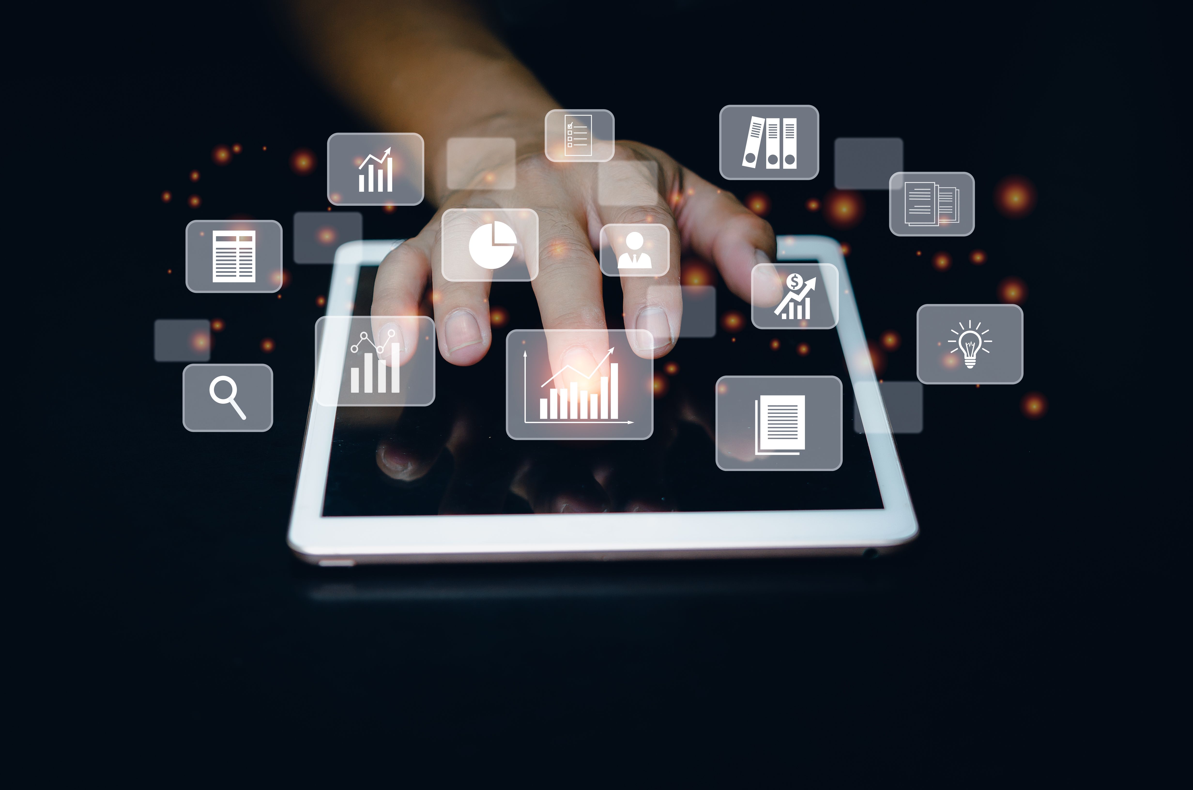 Business Tools on Tablet